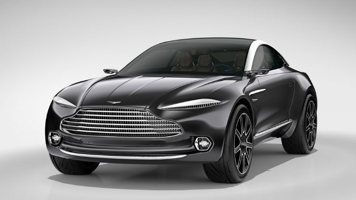 Το πρωτότυπο της Aston Martin φέρει μαύρη (Black Pearl Chromium) απόχρωση και χαρακτηρίζεται αισθητικά από τη μάσκα –σήμα κατατεθέν της φίρμας. 
